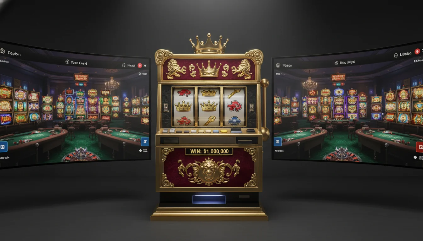 Modern online casino lobby with many game icons